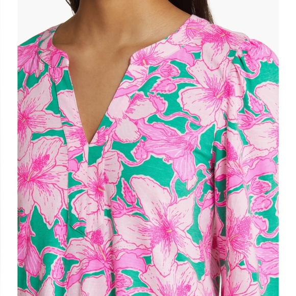 Alyssa Hibiscus Print Long Sleeve Shift Dress
Lilly Pulitzer L - Picture 2 of 6